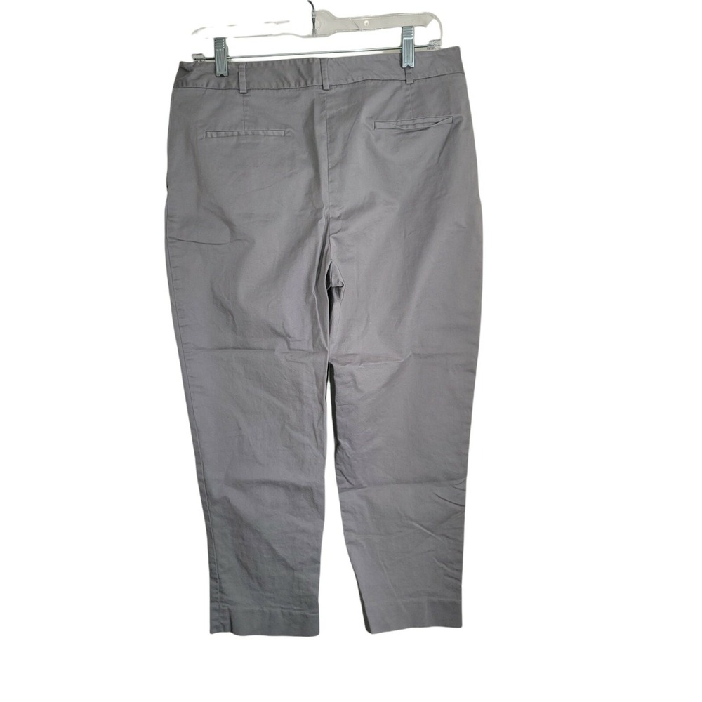 Pendleton Womens Gray Flat Front Straight Leg Cas… - image 2